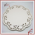 Best Selling Oco Branco Cerâmica Porcelana Cake Plate Vajaria